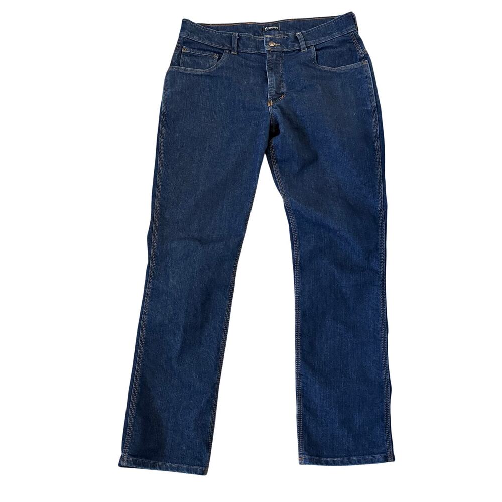 Origin Straight Leg Denim Jeans Mens 36x34 (Act 38x33) Dark Wash Maine Made USA